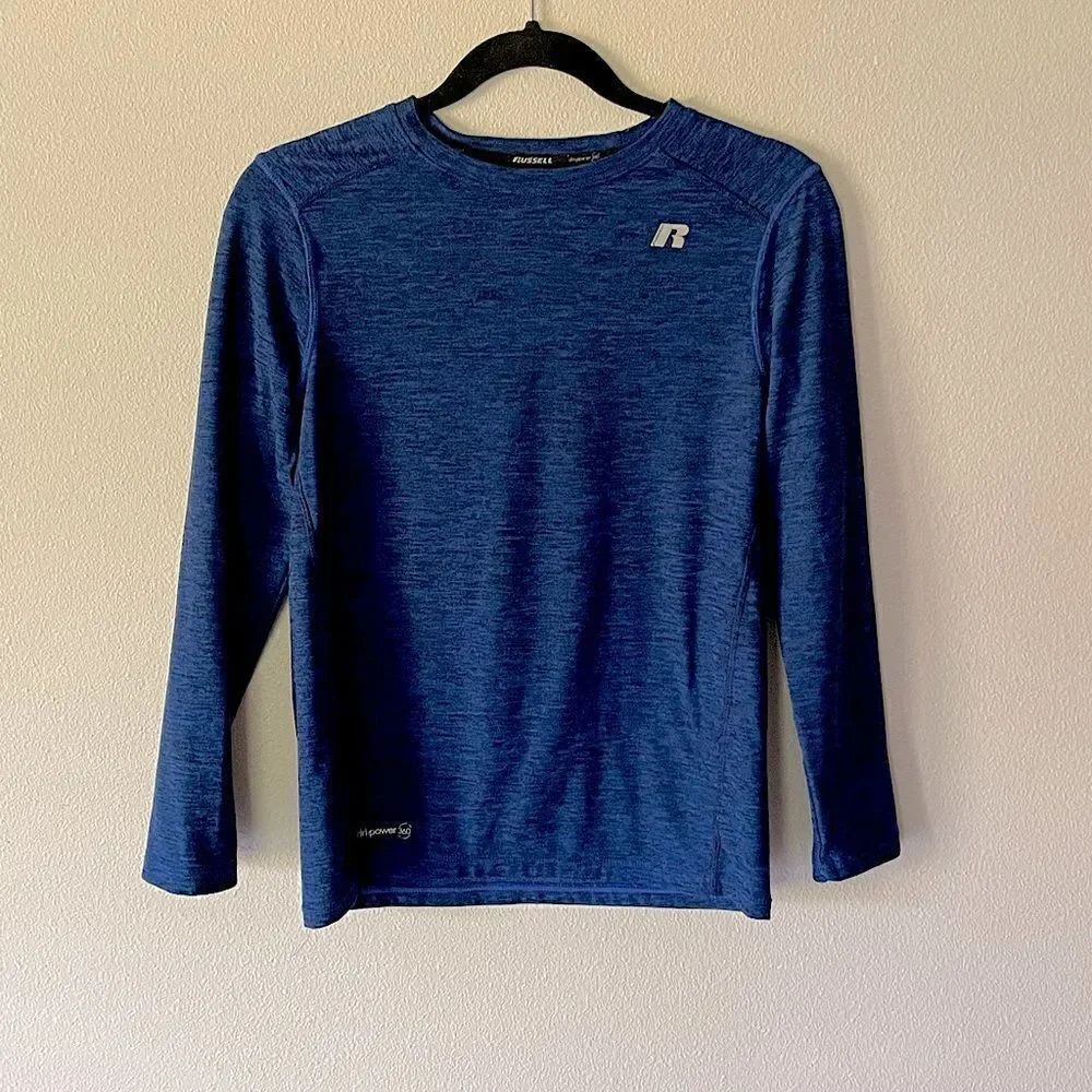 NEW! Youth Russell Athletic, Dri-Power 360, Long-Sleeve Active Shirt. Size Med.
